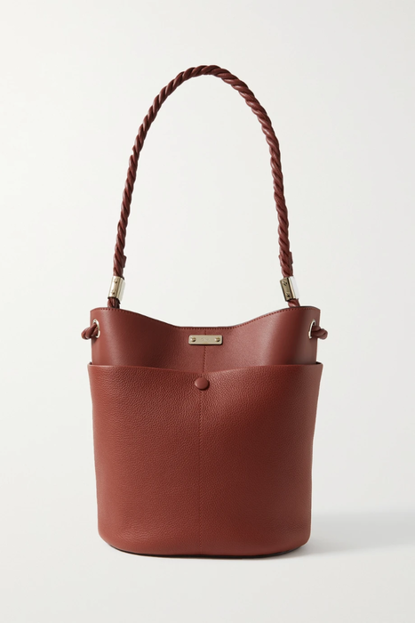유럽직배송 끌로에 버킷백 CHLOÉ Key medium smooth and textured-leather bucket bag 22250442025961831