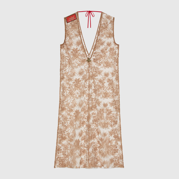 유럽직배송 구찌 원피스 GUCCI 2015 Re-Edition floral lace dress 663840ZFK017670