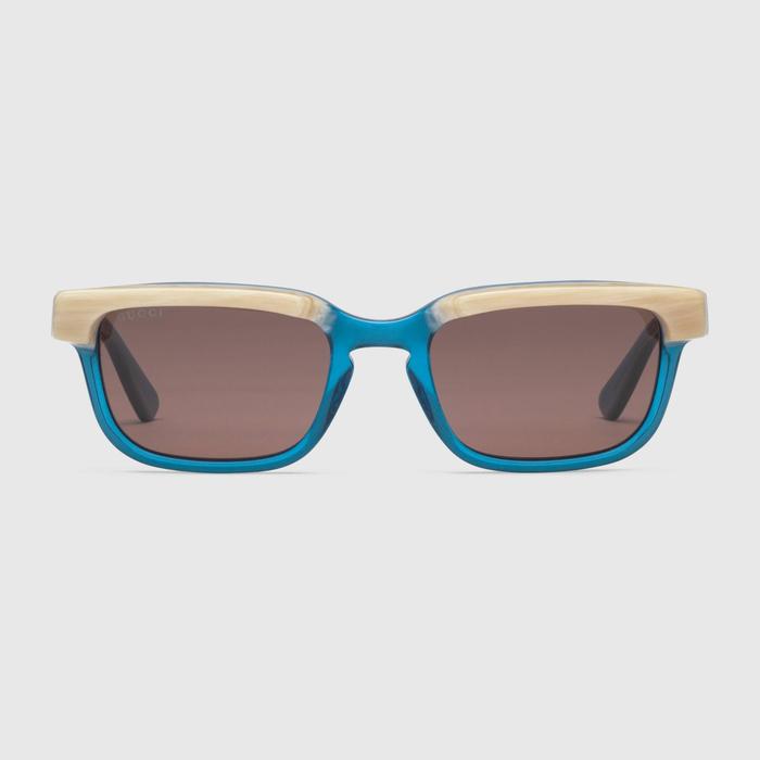 유럽직배송 구찌 GUCCI Gucci Rectangular frame sunglasses 691381J07404623