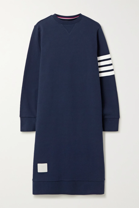 유럽직배송 톰브라운 원피스 THOM BROWNE Striped cotton-jersey dress 17957409489997582