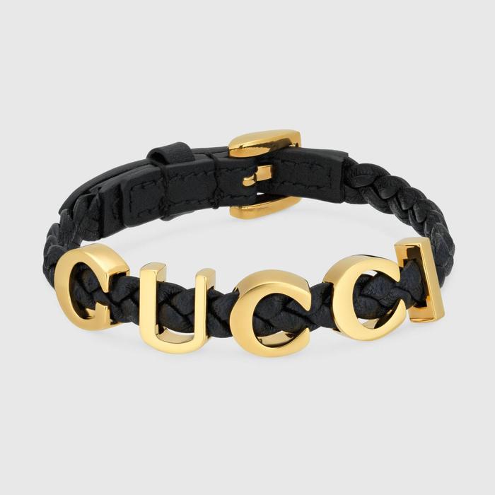 유럽직배송 구찌 GUCCI Gucci - Leather &#039;Gucci&#039; bracelet 684631IAAA18029