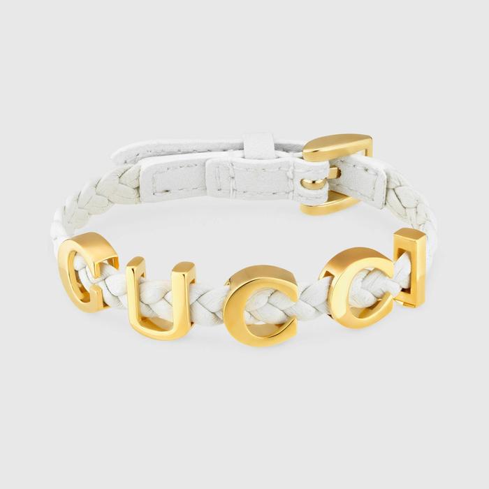 유럽직배송 구찌 GUCCI Gucci - Leather &#039;Gucci&#039; bracelet 684631IAAA18078
