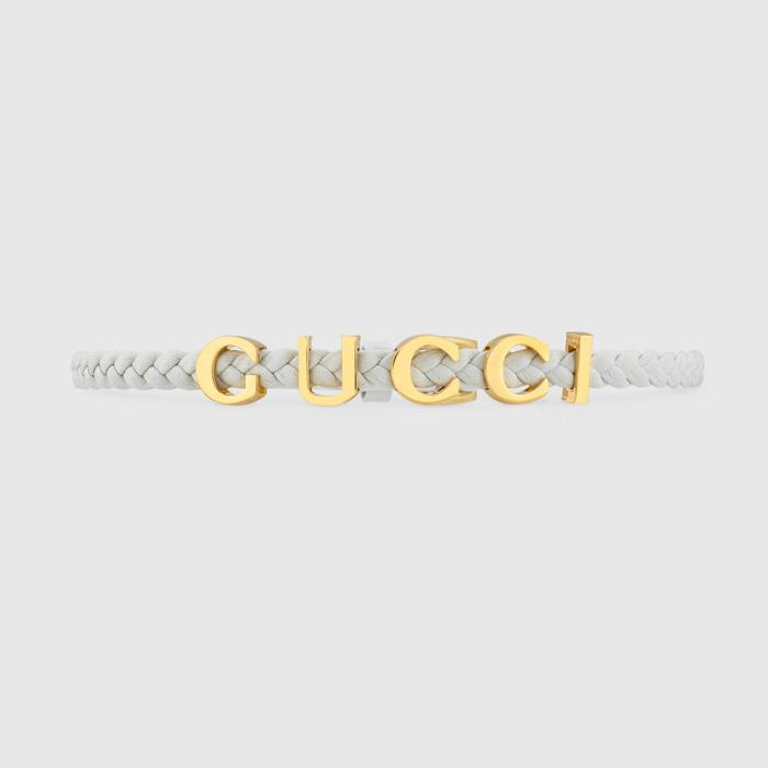 유럽직배송 구찌 GUCCI Gucci - Leather &#039;Gucci&#039; necklace 684630IAAA18078