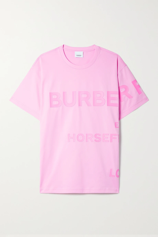 유럽직배송 버버리 티셔츠 BURBERRY Printed stretch-cotton jersey T-shirt 33258524072902956