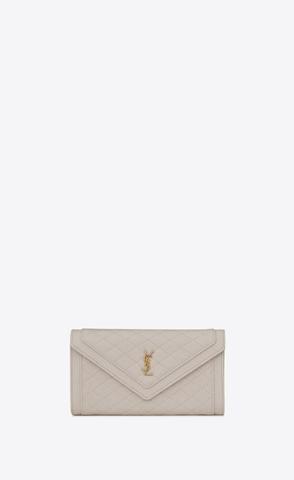 유럽직배송 입생로랑 장지갑 SAINT LAURENT gaby large flap wallet in quilted lambskin 6866941EL079207