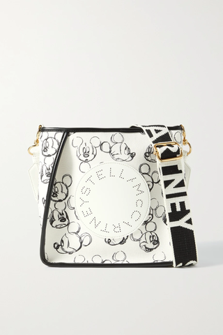 유럽직배송 스텔라맥카트니 숄더백 STELLA MCCARTNEY + Disney vegetarian leather-trimmed printed organic cotton-blend canvas shoulder bag 36856120585069891