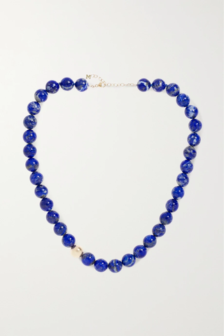 유럽직배송 마테오 목걸이 MATEO 14-karat gold lapis lazuli necklace 45666037504942614