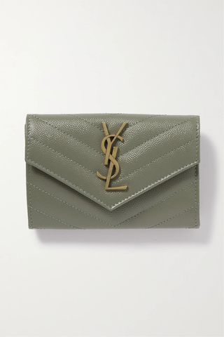 유럽직배송 생로랑 지갑 SAINT LAURENT Monogramme Envelope quilted textured-leather wallet 1647597287073087