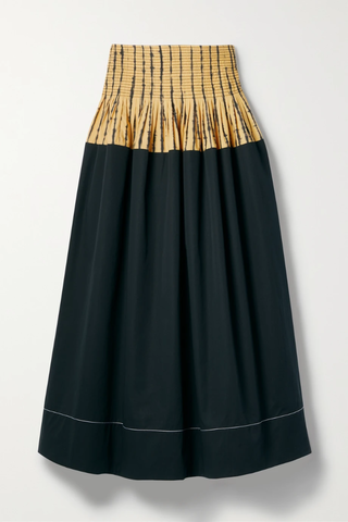 유럽직배송 토리버치 스커트 TORY BURCH Paneled tie-dyed cotton-poplin midi skirt 1647597285073491
