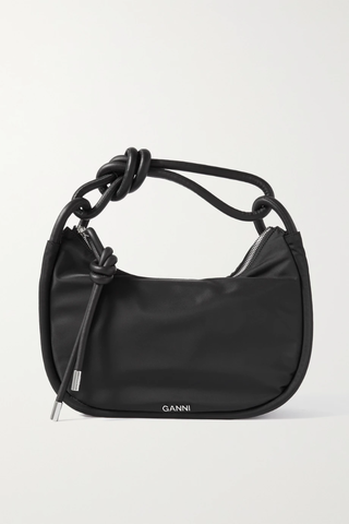 유럽직배송 가니 숄더백 GANNI Knot leather-trimmed recycled shell shoulder bag 36856120585389204
