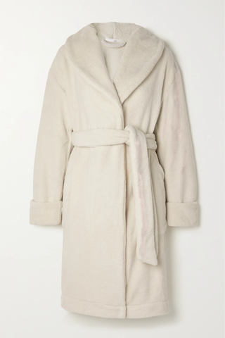 유럽직배송 SKIN + NET SUSTAIN Vivienne belted recycled-fleece robe 45666037504995604