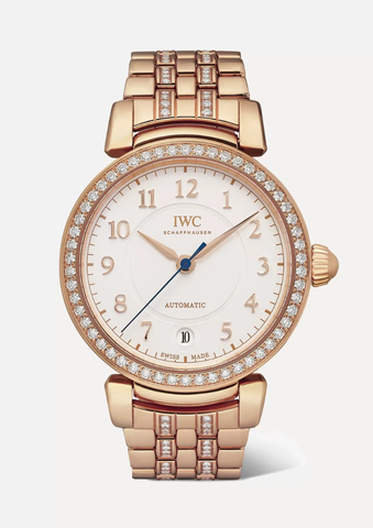 유럽직배송 IWC SCHAFFHAUSEN Da Vinci Automatic 36mm 18-karat red gold and diamond watch 9679066508384555